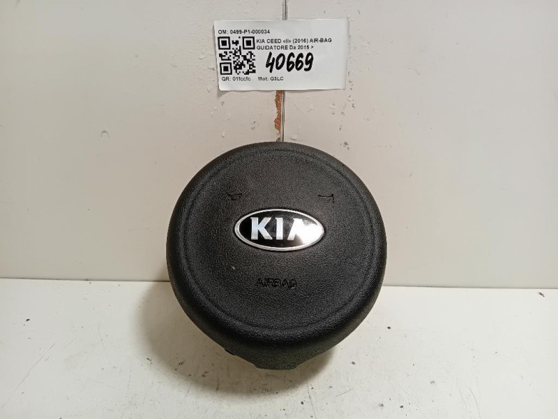 Air-bag Guidatore 0499-P1-000034 Kia CEED II 2016