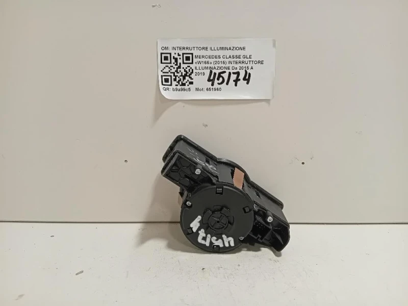 Interruttore Illuminazione INTERRUTTORE ILLUMINAZIONE Mercedes Classe GLE W166 2015
