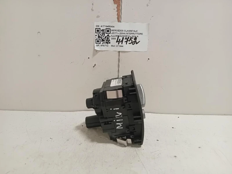 Interruttore Illuminazione A1715450404 Mercedes Classe SLK R171 2004