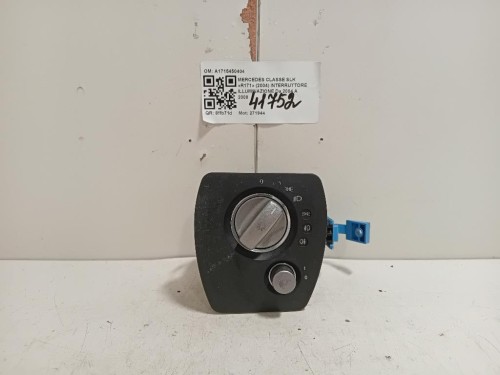 Interruttore Illuminazione A1715450404 Mercedes Classe SLK R171 2004