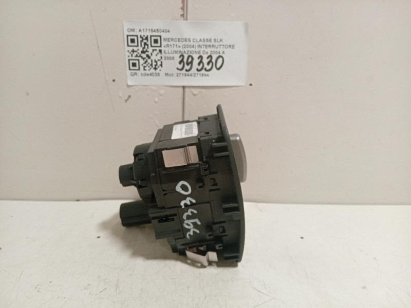 Interruttore Illuminazione A1715450404 Mercedes Classe SLK R171 2004