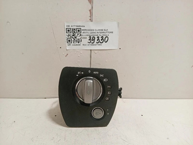 Interruttore Illuminazione A1715450404 Mercedes Classe SLK R171 2004