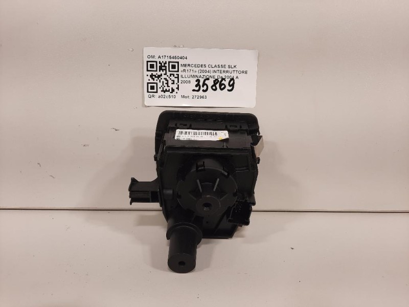 Interruttore Illuminazione A1715450404 Mercedes Classe SLK R171 2004