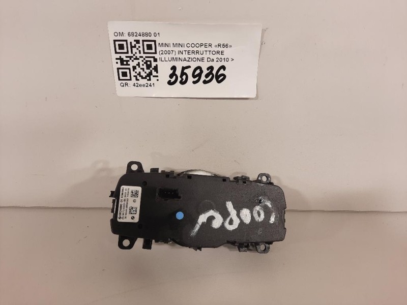 Interruttore Illuminazione 6824880 01 Mini MINI Cooper R56 2007