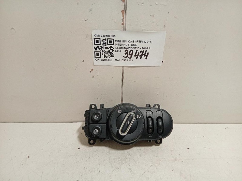 Interruttore Illuminazione 930180805 Mini MINI ONE F55 2014