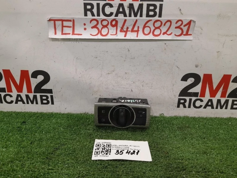 Interruttore Illuminazione 20988694 Opel Antara A 2011