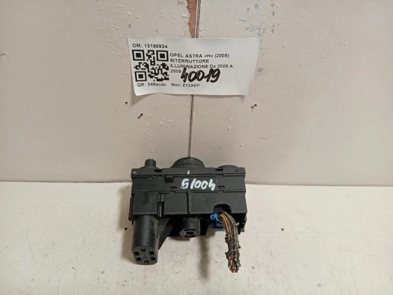 Interruttore Illuminazione 13198924 Opel Astra H 2005