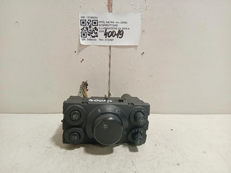 Interruttore Illuminazione 13198924 Opel Astra H 2005