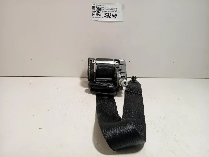 Cintura DI Sicurezza Sedile ANT DX 4518604185C22A Smart Fortwo Cabrio 451 2010