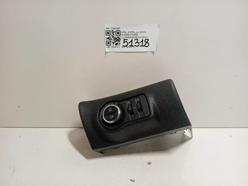 Interruttore Illuminazione 13257557 Opel Astra J 2012