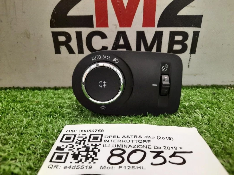 Interruttore Illuminazione 39050758 Opel Astra K 2019