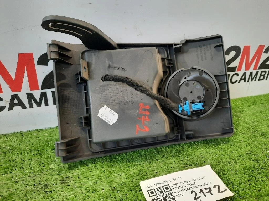 Interruttore Illuminazione 13249508 Opel Corsa D 2007