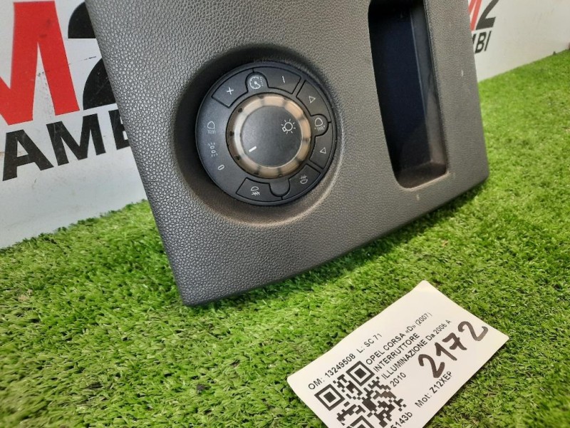 Interruttore Illuminazione 13249508 Opel Corsa D 2007