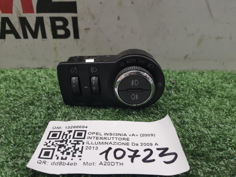 Interruttore Illuminazione 13268694 Opel Insignia A 2009