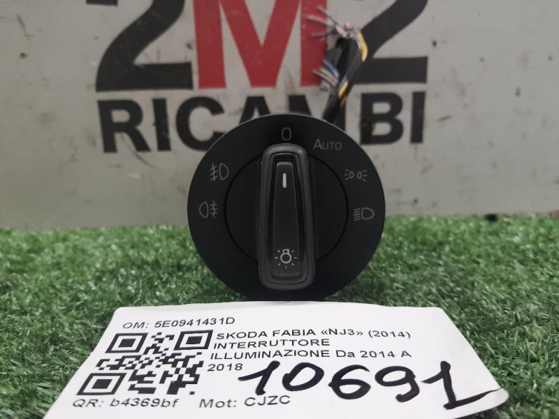 Interruttore Illuminazione 5E0941431D Skoda Fabia NJ3 2014