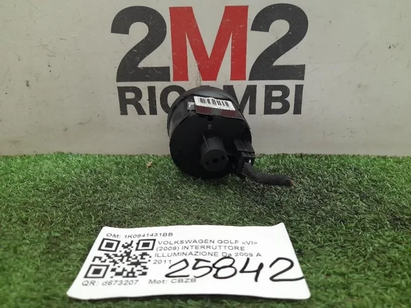 Interruttore Illuminazione 1K0941431BB Volkswagen GOLF VI 2009