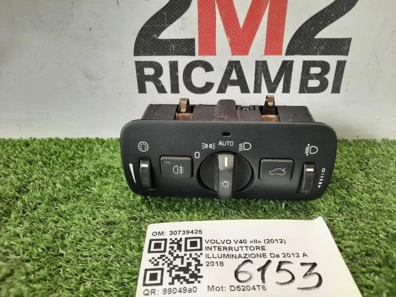 Interruttore Illuminazione 30739425 Volvo V40 II 2012