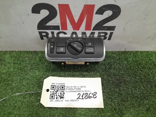 Interruttore Illuminazione 31443839 Volvo V60 I 2013