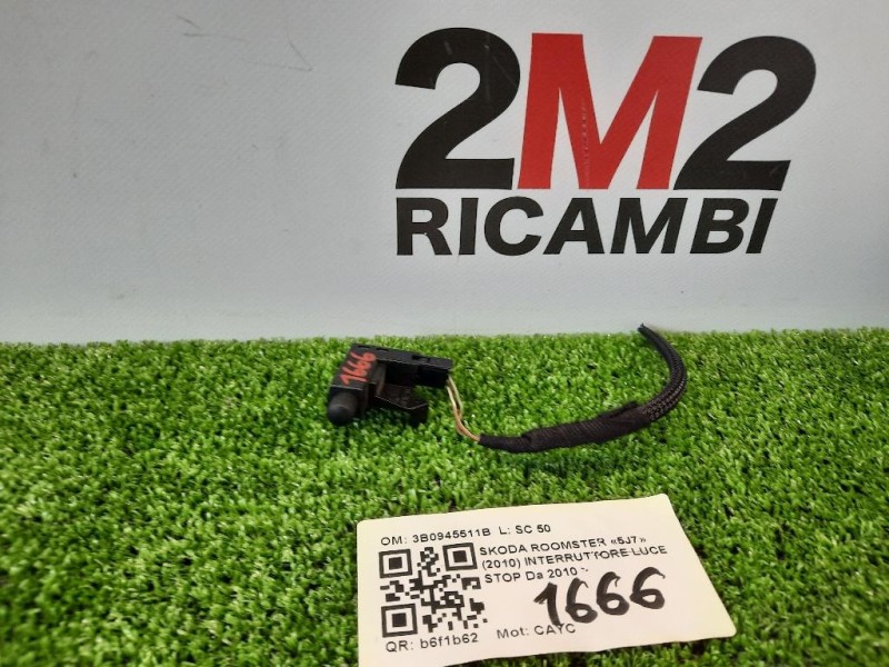 Interruttore LUCE STOP 3B0945511B Skoda Roomster 5J7 2010