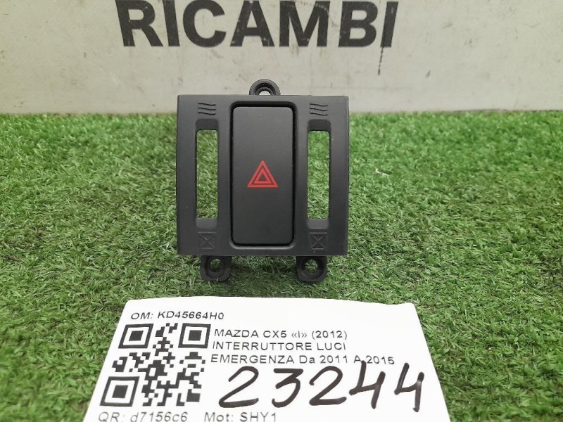 Interruttore LUCI Emergenza KD45664H0 Mazda CX5 I 2012