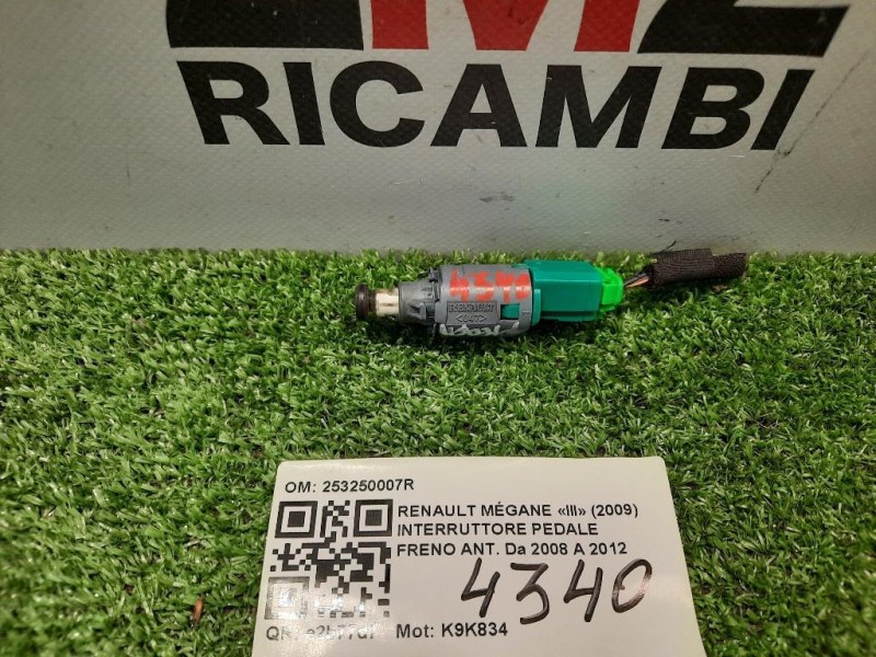 Interruttore Pedale Freno ANT 253250007R PEDALE Renault Mégane III 2009