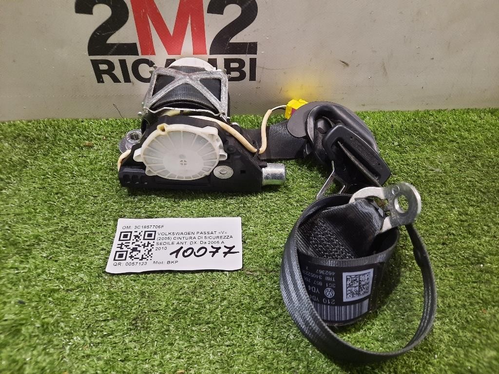 Cintura DI Sicurezza Sedile ANT DX 3C1857706F Volkswagen Passat V 2005