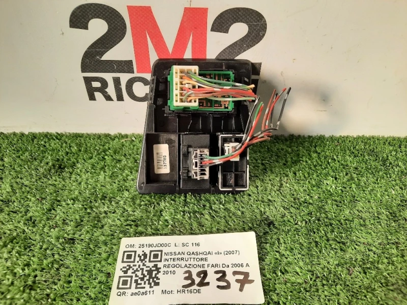 Interruttore Regolazione FARI 25190JD00C Nissan Qashqai I 2007
