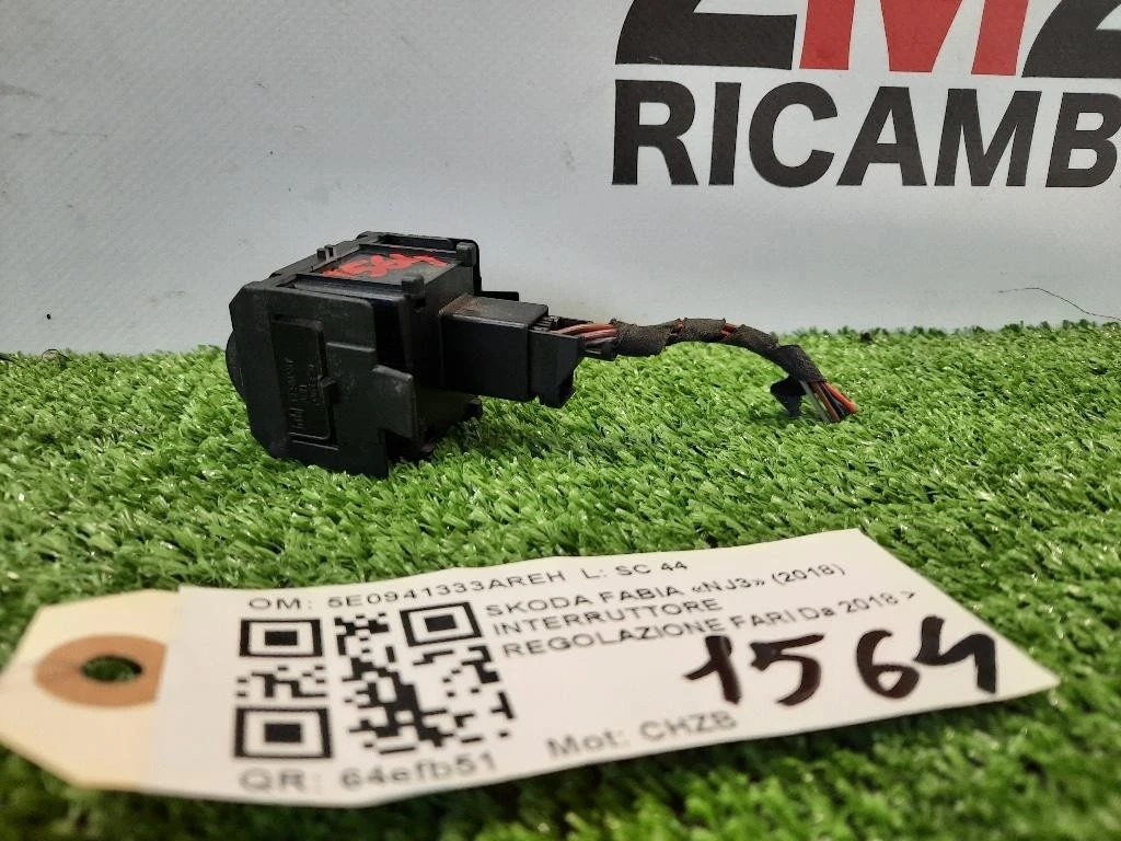 Interruttore Regolazione FARI 5E0941333AREH Skoda Fabia NJ3 2018