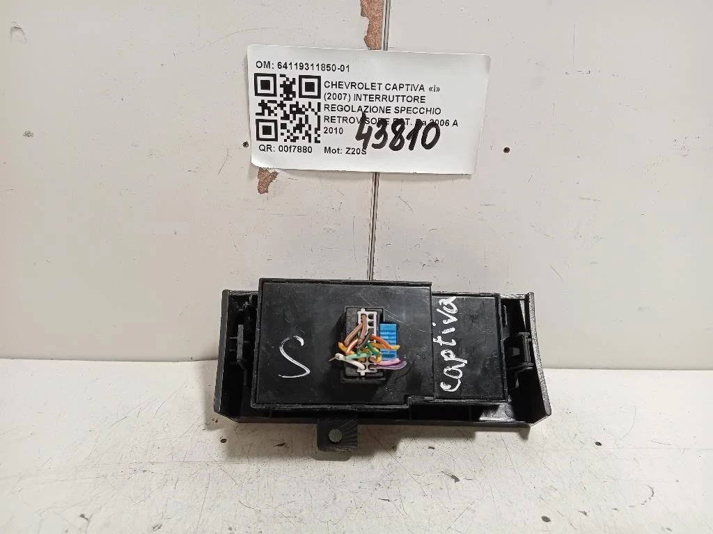 Interruttore Regolazione Specchio Retrovisore EST 64119311850-01 Chevrolet Captiva I 2007