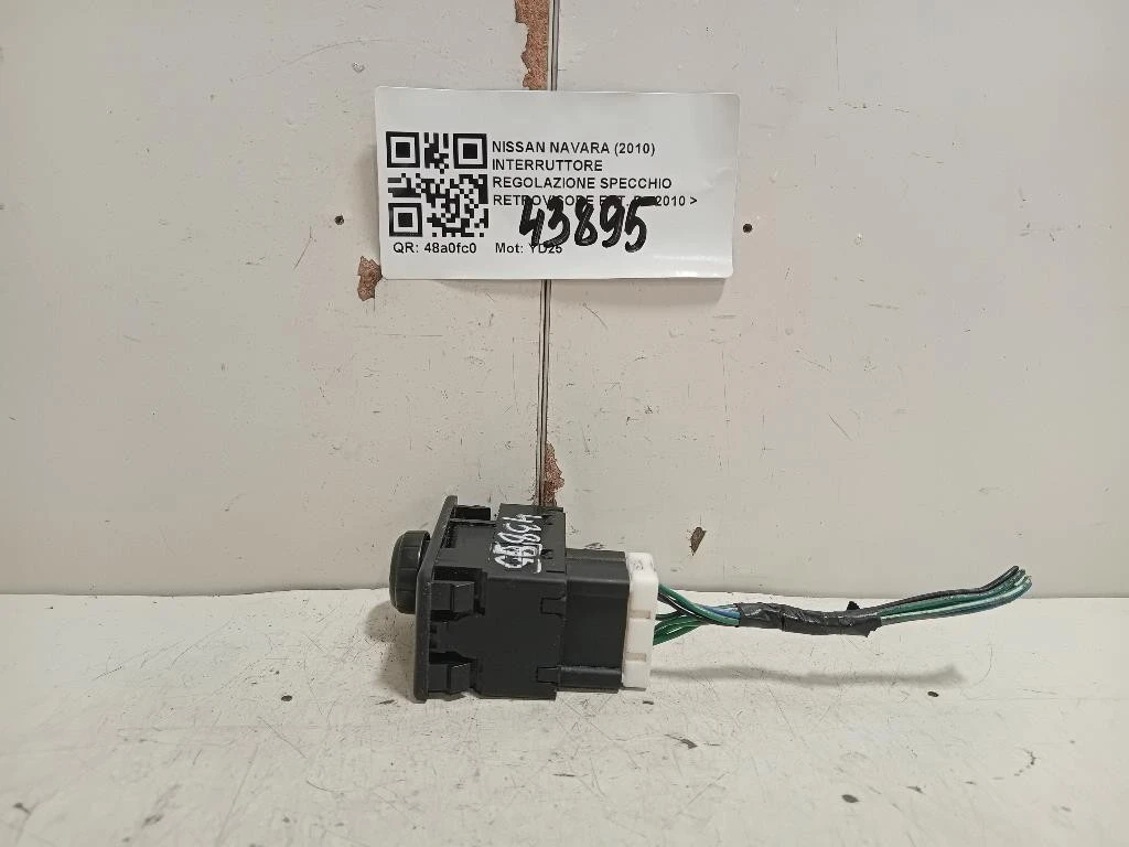 Interruttore Regolazione Specchio Retrovisore EST Nissan Navara 2010