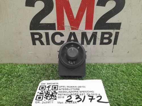 Interruttore Regolazione Specchio Retrovisore EST 95034818 Opel Mokka 2013