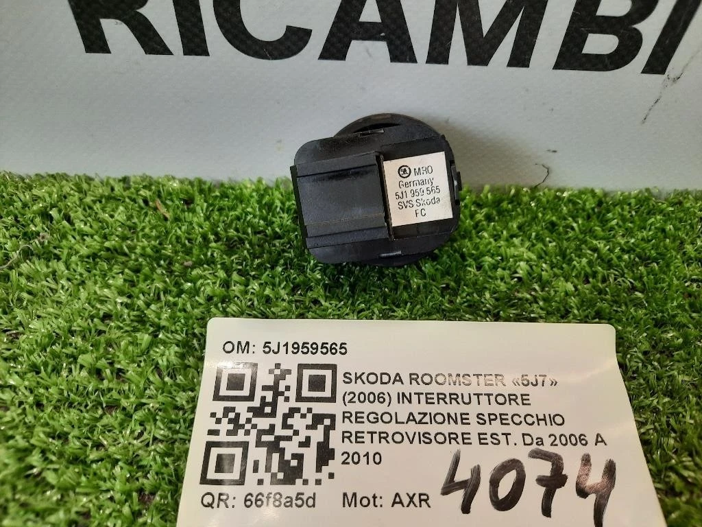 Interruttore Regolazione Specchio Retrovisore EST 5J1959565 Skoda Roomster 5J7 2006