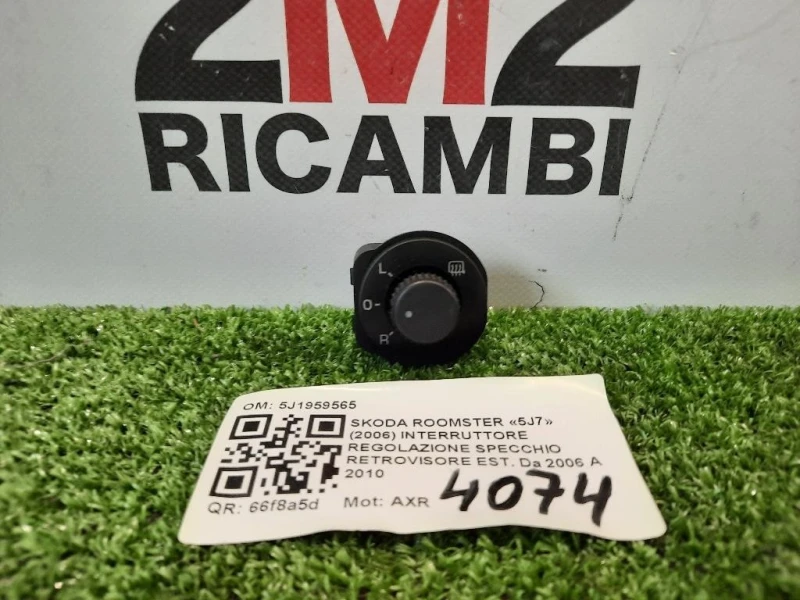 Interruttore Regolazione Specchio Retrovisore EST 5J1959565 Skoda Roomster 5J7 2006