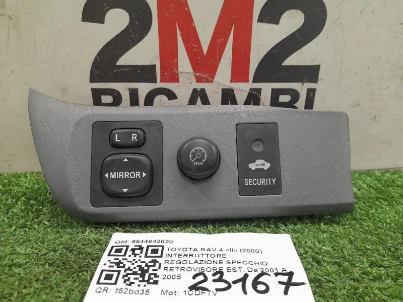 Interruttore Regolazione Specchio Retrovisore EST 5544642020 Toyota RAV 4 II 2000