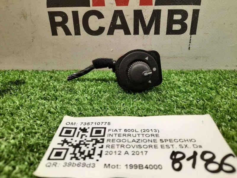 Interruttore Regolazione Specchio Retrovisore EST SX 735710775 Fiat 500L 2013