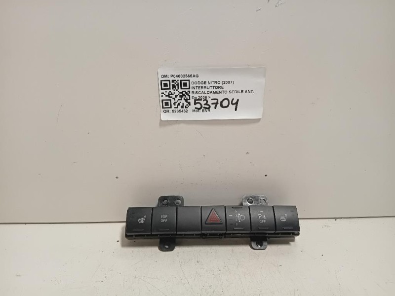 Interruttore Riscaldamento Sedile ANT P04602565AG Dodge Nitro 2007