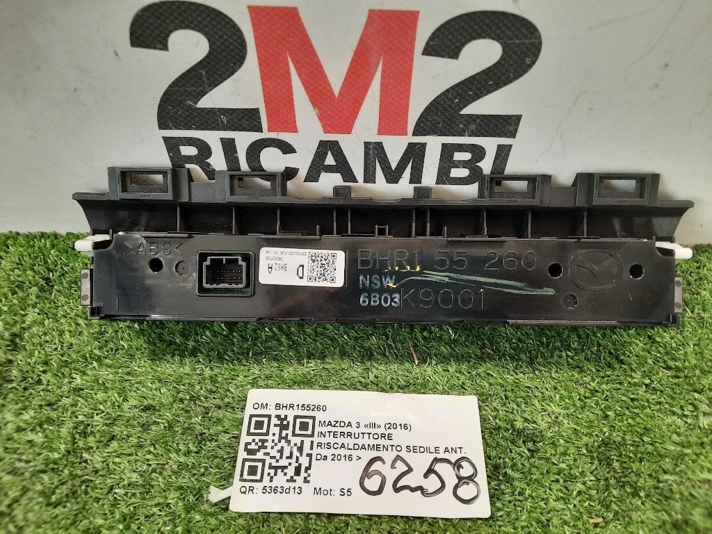 Interruttore Riscaldamento Sedile ANT BHR155260 Mazda 3 III 2016