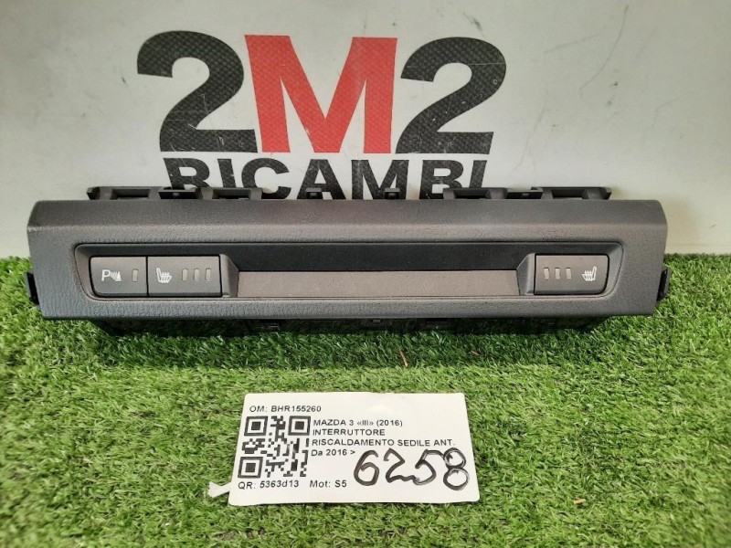 Interruttore Riscaldamento Sedile ANT BHR155260 Mazda 3 III 2016