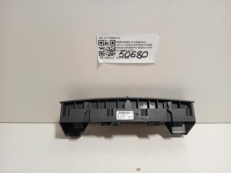Interruttore Riscaldamento Sedile ANT A1718208110 Mercedes Classe SLK R171 2004