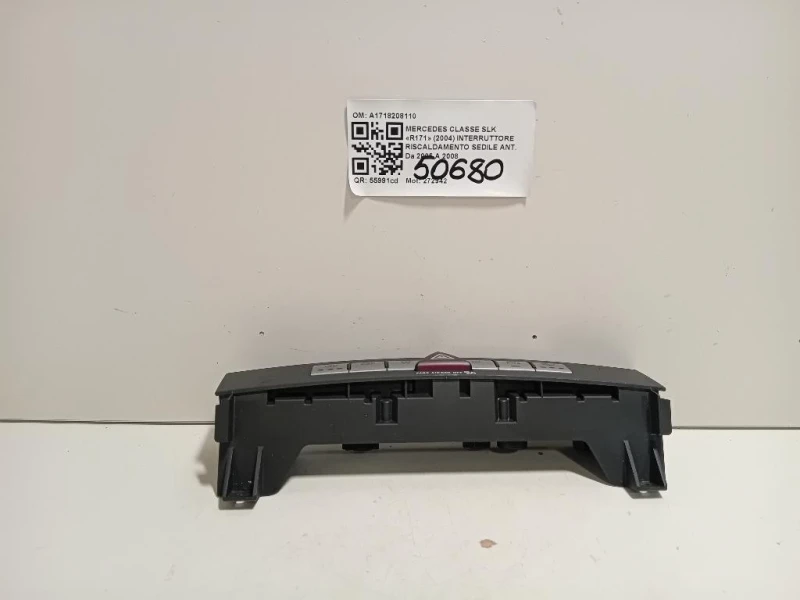 Interruttore Riscaldamento Sedile ANT A1718208110 Mercedes Classe SLK R171 2004