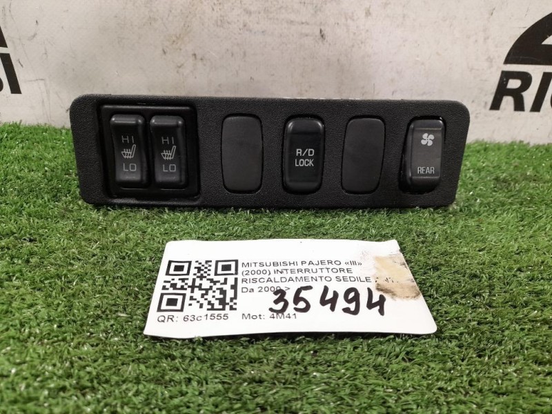 Interruttore Riscaldamento Sedile ANT MB803872 Mitsubishi Pajero III 2000