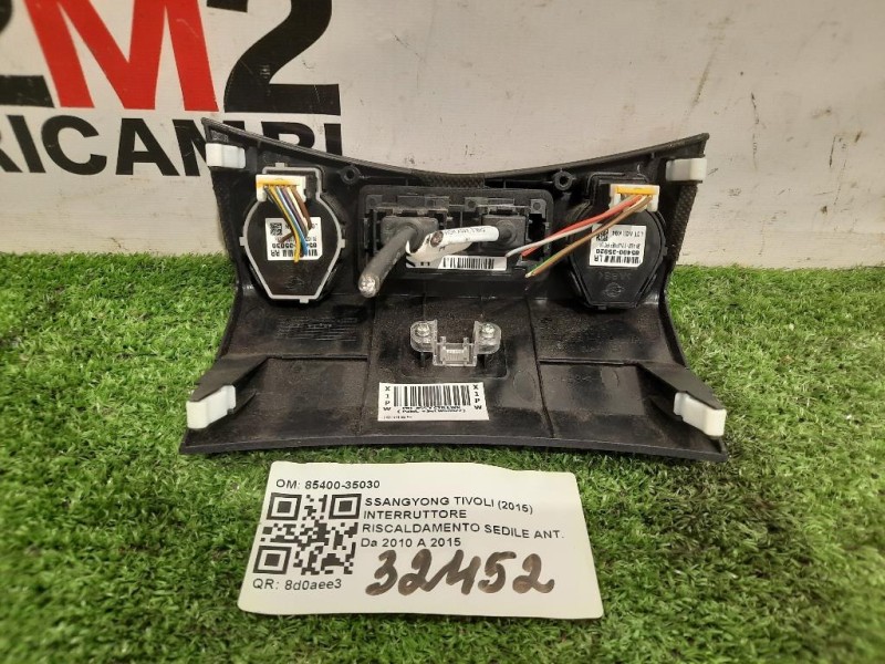 Interruttore Riscaldamento Sedile ANT 85400-35030 Ssangyong Tivoli 2015