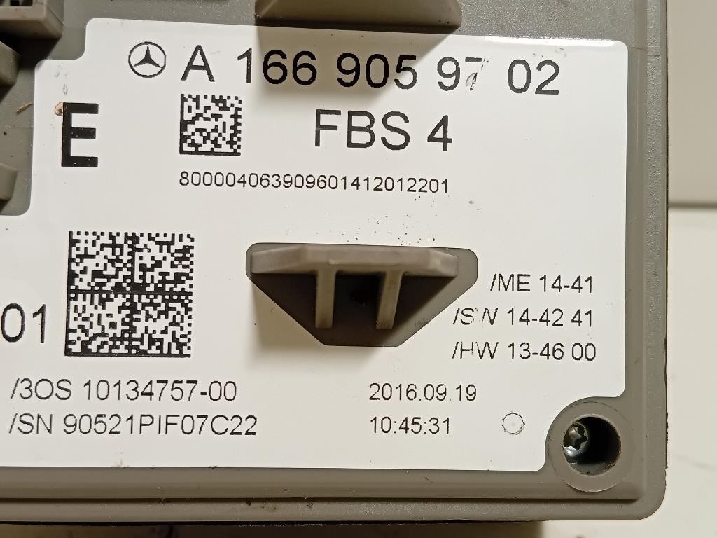 Interruttore Sistema Start-stop A 166 905 97 02 Mercedes Classe GLE W166 2015