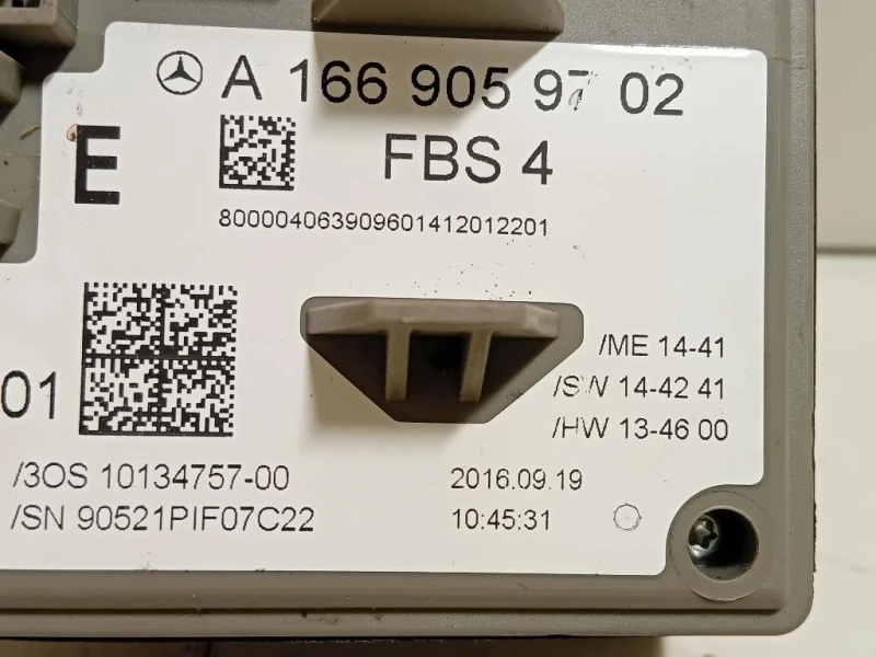 Interruttore Sistema Start-stop A 166 905 97 02 Mercedes Classe GLE W166 2015