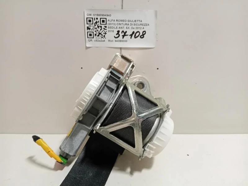 Cintura DI Sicurezza Sedile ANT SX 01560994940 Alfa Romeo Giulietta 2013