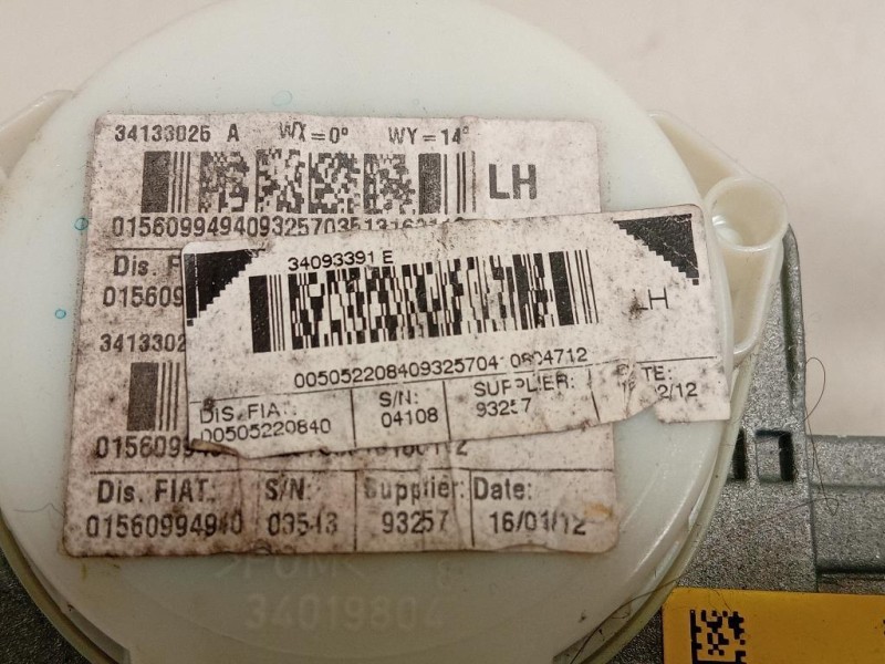 Cintura DI Sicurezza Sedile ANT SX 34093391 Alfa Romeo Giulietta 2013