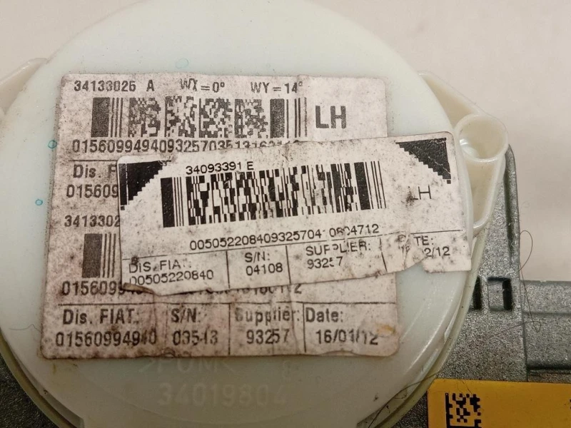 Cintura DI Sicurezza Sedile ANT SX 34093391 Alfa Romeo Giulietta 2013