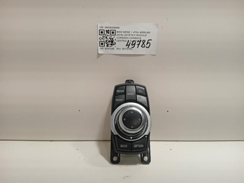 Joystick Modulo Comando Console Centrale 65829286699 Bmw Serie 1 F20 Berlina 2015