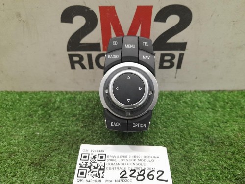Joystick Modulo Comando Console Centrale 9249439 Bmw Serie 3 E90 Berlina 2005