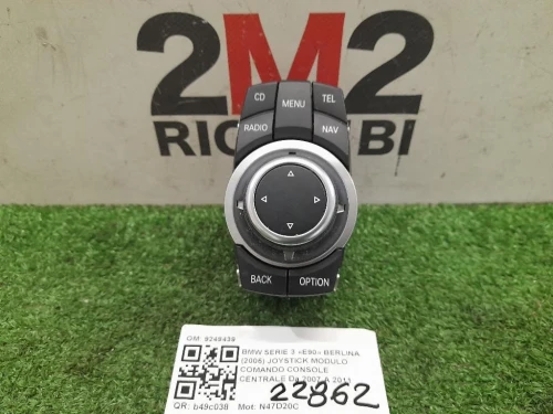 Joystick Modulo Comando Console Centrale 9249439 Bmw Serie 3 E90 Berlina 2005